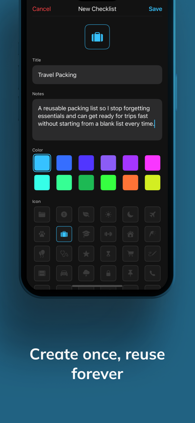 Checklist screenshot 5